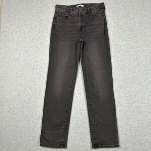 Nine West Jeans Womens‎ 4 Slim Straight High Waisted Black Denim Casual